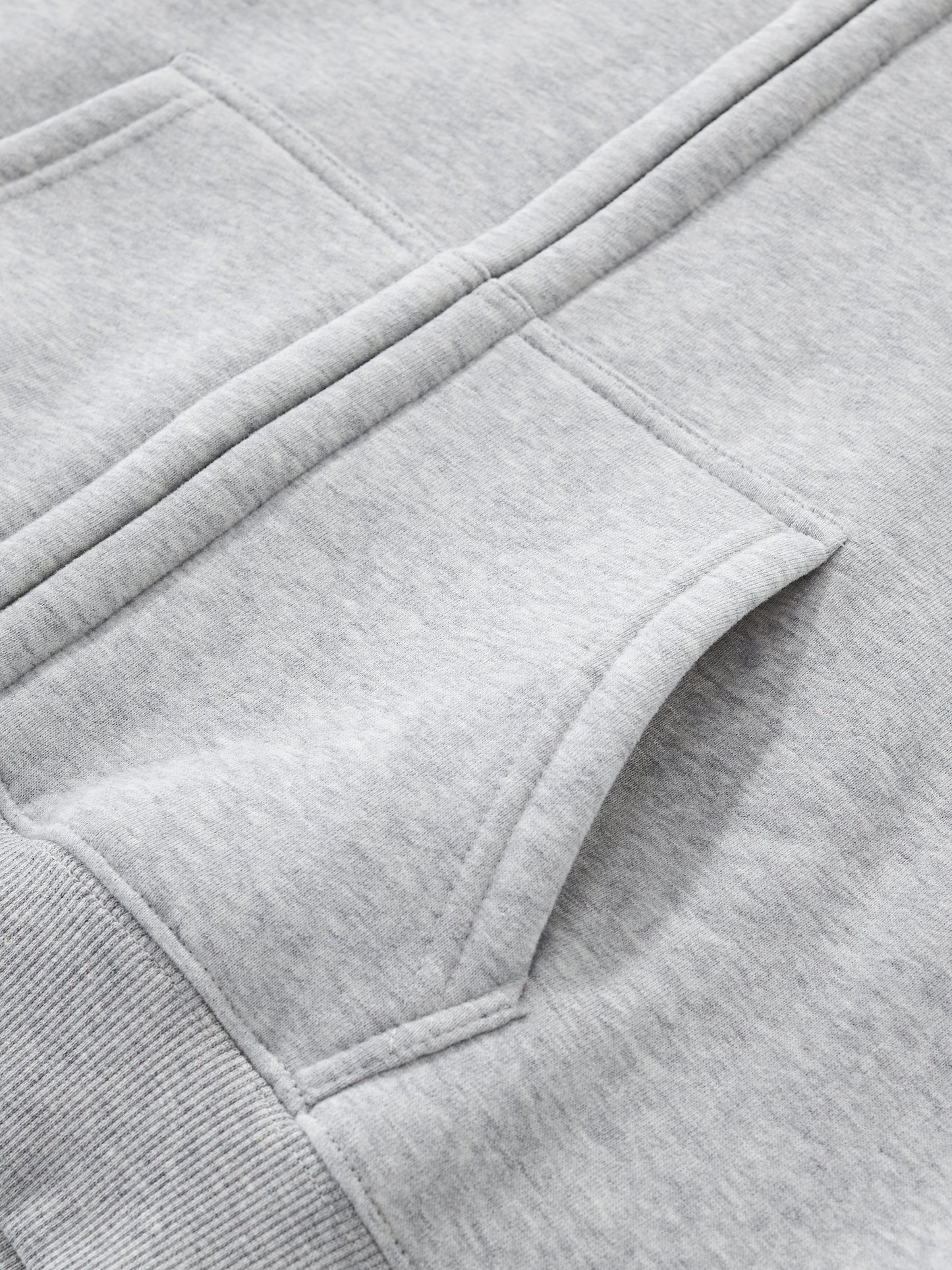 Fleeced Zip-Up Cropped Hoodie